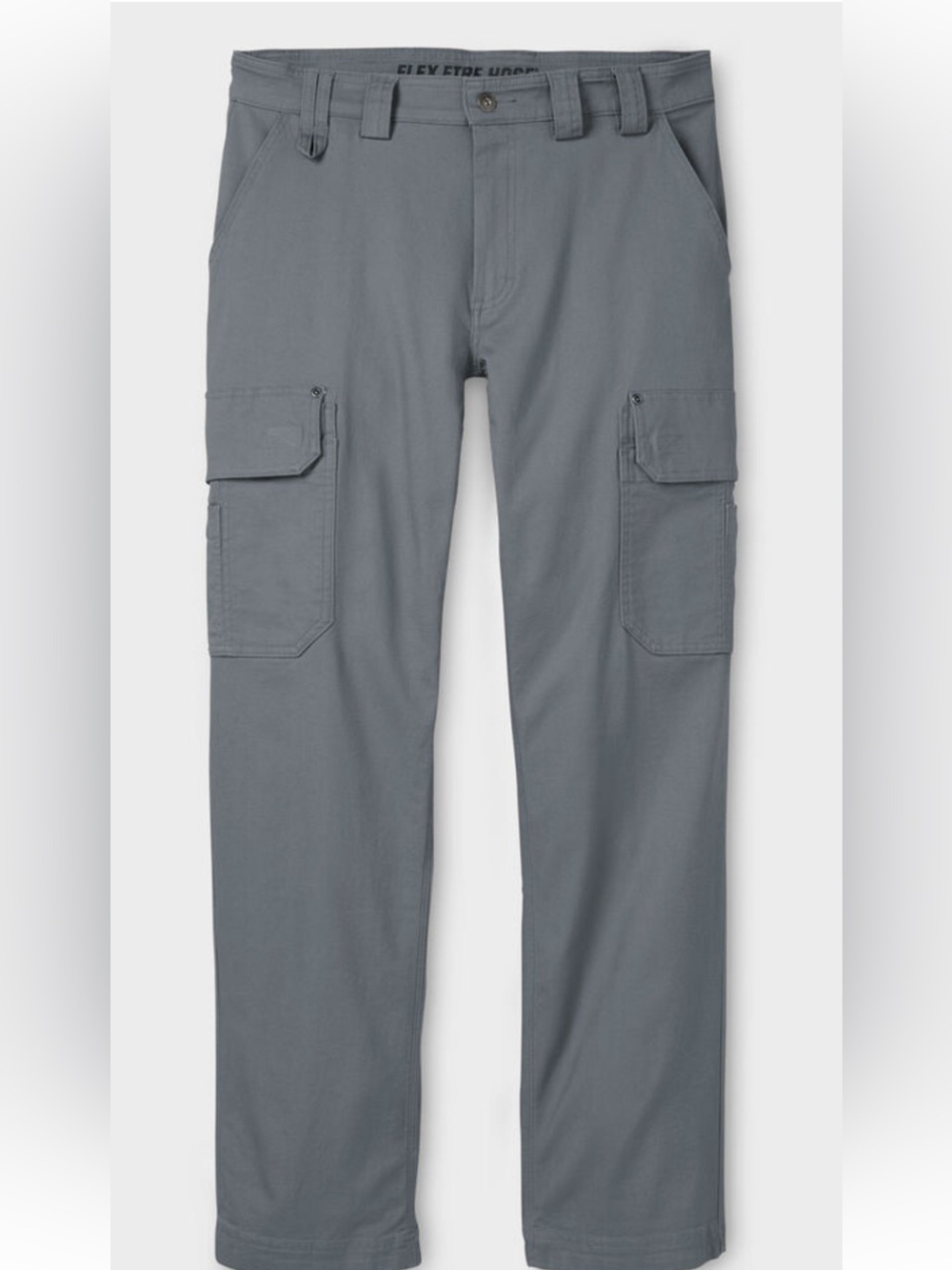 Men's Gray DuluthFlex Fire Hose Relaxed Fit Sweat Management Cargo Work Pants